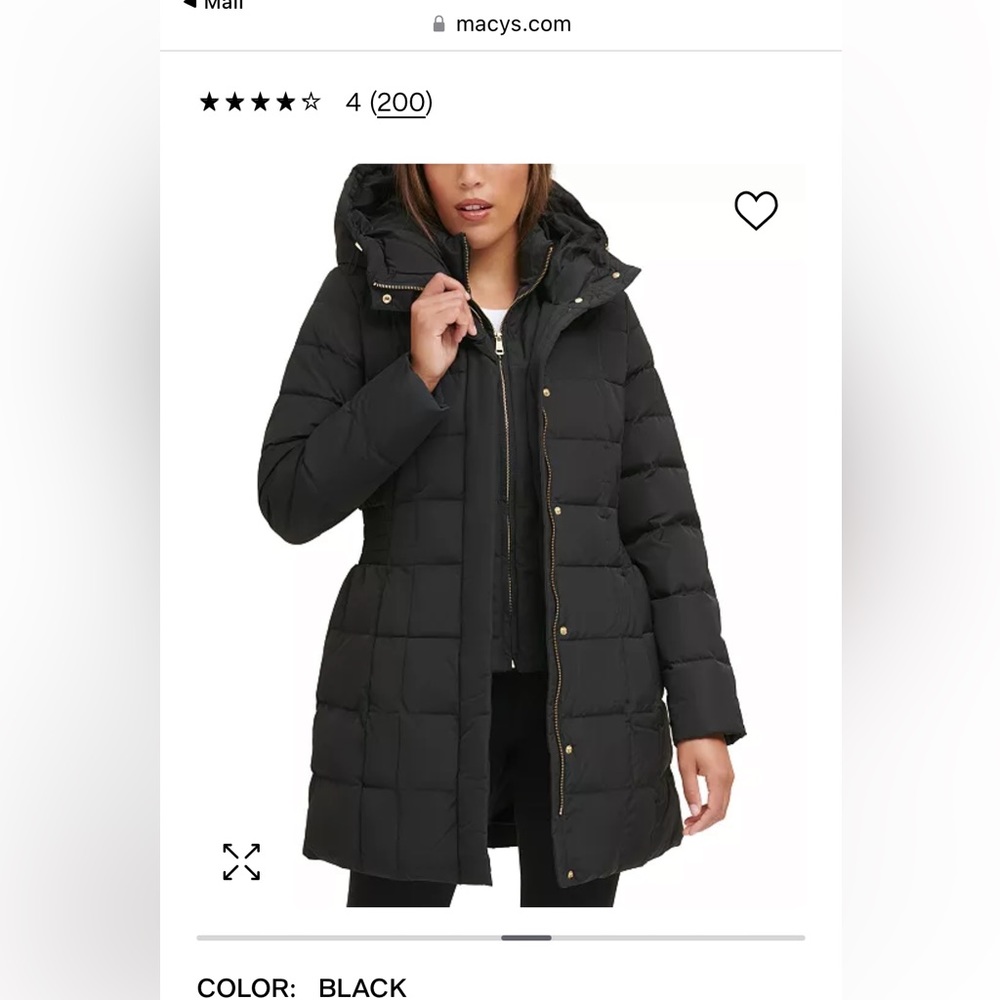 Cole Haan winter puffer jacket